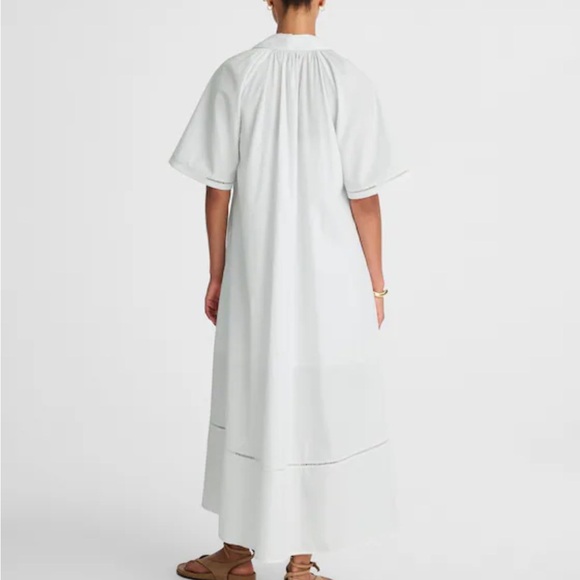 Madewell Poplin Splitneck Midi Shirtdress - Picture 5 of 7